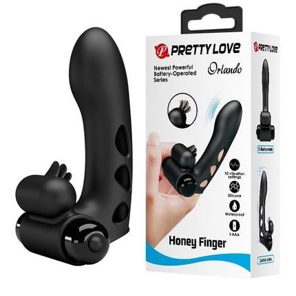Pretty Love Vinger Vibrator Orlando - zwart-Erotiekvoordeel.nl