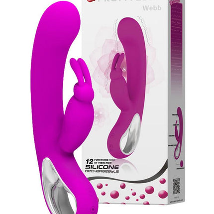 Pretty Love Webb Rabbit Vibrator - roze - Erotiekvoordeel.nl
