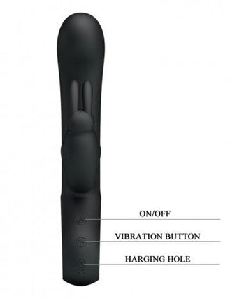 Pretty Love Webb Rabbit Vibrator - zwart - Erotiekvoordeel.nl