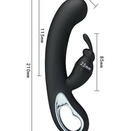 Pretty Love Webb Rabbit Vibrator - zwart - Erotiekvoordeel.nl