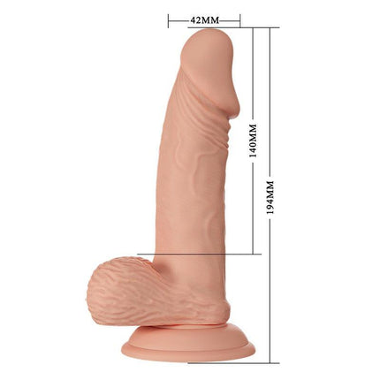 Pretty Love Zebulon - Dildo - Realistische Vibrerende Dildo - Lichte Huidskleur - Geeft Levensechte Ervaring-Erotiekvoordeel.nl