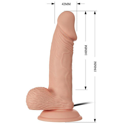 Pretty Love Zebulon - Dildo - Realistische Vibrerende Dildo - Met Afstandsbediening - Lichte Huidskleur - Geeft Levensechte Ervaring-Erotiekvoordeel.nl