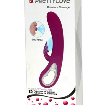 Pretty Love Zuigende Clitoris vibrator "Romance" - roze - Erotiekvoordeel.nl