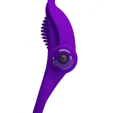 Pretty Love vibrerende cockring met clitoris tong stimulator - Erotiekvoordeel.nl