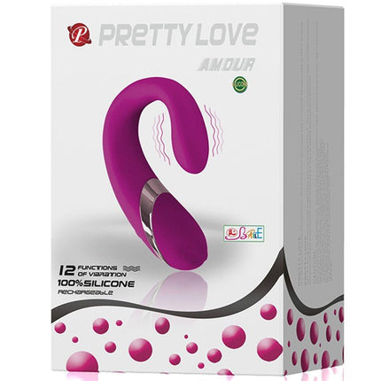 Pretty love Amour Flexibele Clitoris en G-spot Vibrator - roze - Erotiekvoordeel.nl