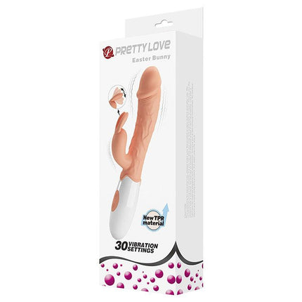 Pretty love Easter Bunny - Vibrator - Realistische Rabbit Vibrator - Lichte Huidskleur - Geeft Intens G Spot en Clitoris Stimulatie-Erotiekvoordeel.nl