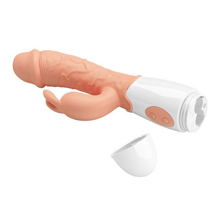 Pretty love Easter Bunny - Vibrator - Realistische Rabbit Vibrator - Lichte Huidskleur - Geeft Intens G Spot en Clitoris Stimulatie-Erotiekvoordeel.nl