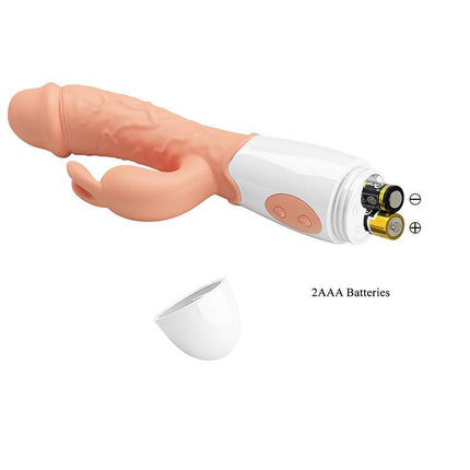Pretty love Easter Bunny - Vibrator - Realistische Rabbit Vibrator - Lichte Huidskleur - Geeft Intens G Spot en Clitoris Stimulatie-Erotiekvoordeel.nl
