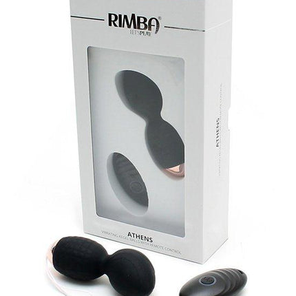 Rimba Athens vibrerende eitjes met remote control - zwart - Erotiekvoordeel.nl
