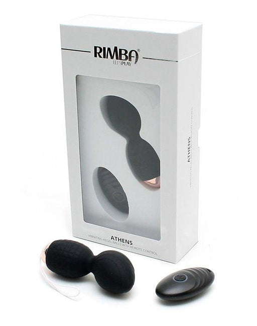 Rimba Athens vibrerende eitjes met remote control - zwart - Erotiekvoordeel.nl