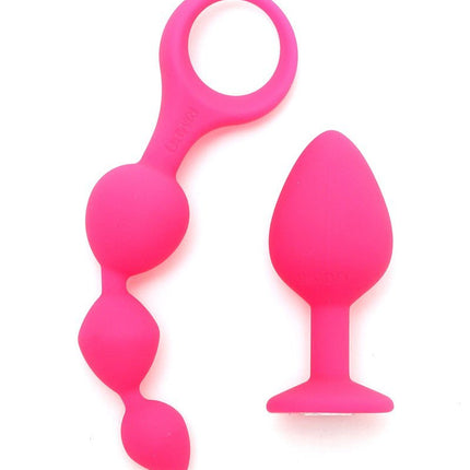 Rimba Barcelona Set van 2 anaal speeltjes - roze