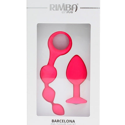 Rimba Barcelona Set van 2 anaal speeltjes - roze
