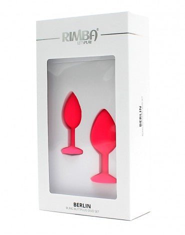 Rimba Berlin Bling Buttplug | Set met twee buttplugs met kristal - roze - Erotiekvoordeel.nl