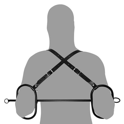 Rimba Bondage Elleboog Bondageset met stang, boeien en ellebooghouders-Erotiekvoordeel.nl