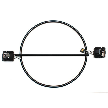 Rimba Bondage Ring | Restraint Ring met Leren Boeien en Hangslot - Erotiekvoordeel.nl