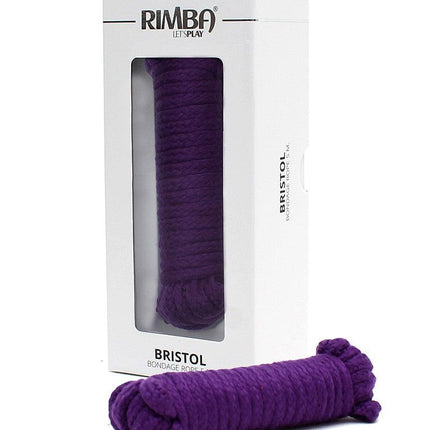 Rimba Bondagetouw Katoen Bristol 5 meter - paars - Erotiekvoordeel.nl