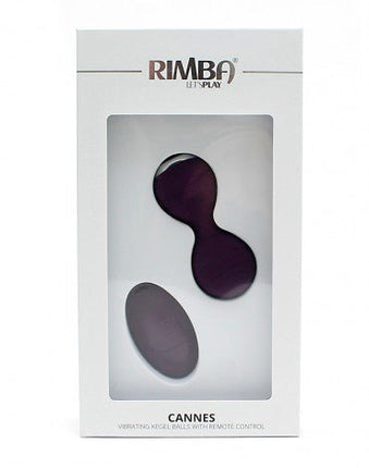 Rimba Cannes oplaadbare vaginaballen met remote control - paars- Erotiekvoordeel.nl