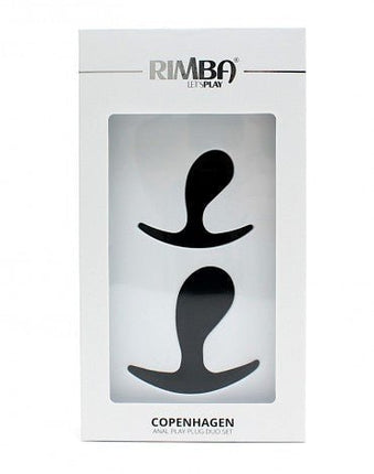 Rimba Copenhagen Anaal plugs | set van 2 buttplugs - zwart- Erotiekvoordeel.nl