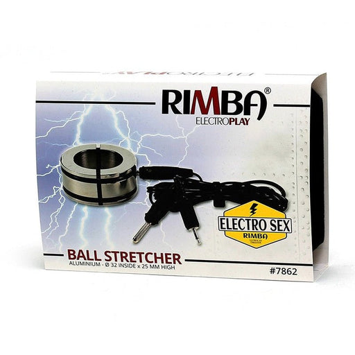 Rimba Electro Sex Ball Stretcher/cockring RVS bi-polair - Erotiekvoordeel.nl