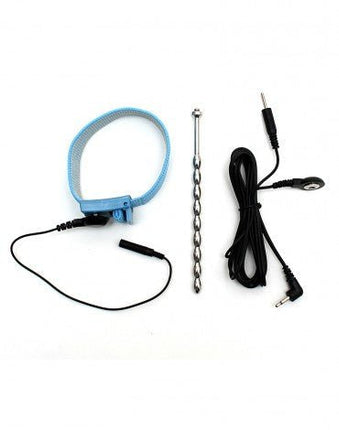 Rimba Electro Sex Geribbelde Dilator en Elastische Penis Strap- Erotiekvoordeel.nl