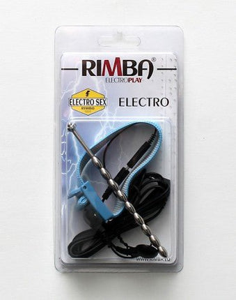 Rimba Electro Sex Geribbelde Dilator en Elastische Penis Strap- Erotiekvoordeel.nl