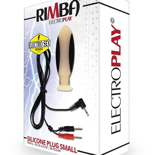 Rimba Electro Sex Siliconen Dildo Plug Klein bi-polair 80 mm - Erotiekvoordeel.nl
