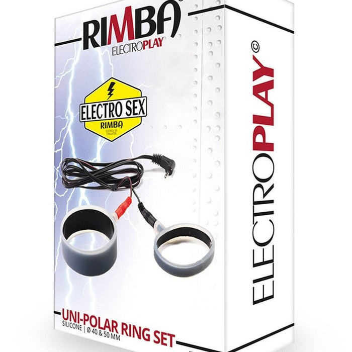 Rimba Electrosex Siliconen Cock Ringen Set Plat Model uni-polair - 2 stuks - Erotiekvoordeel.nl