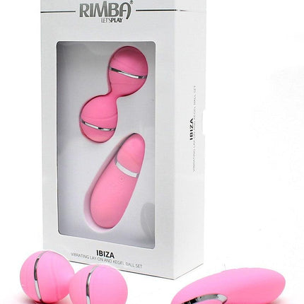 Rimba Ibiza Vibrator Set | clitoris vibrator en vibrerend eitje met remote control - roze- Erotiekvoordeel.nl