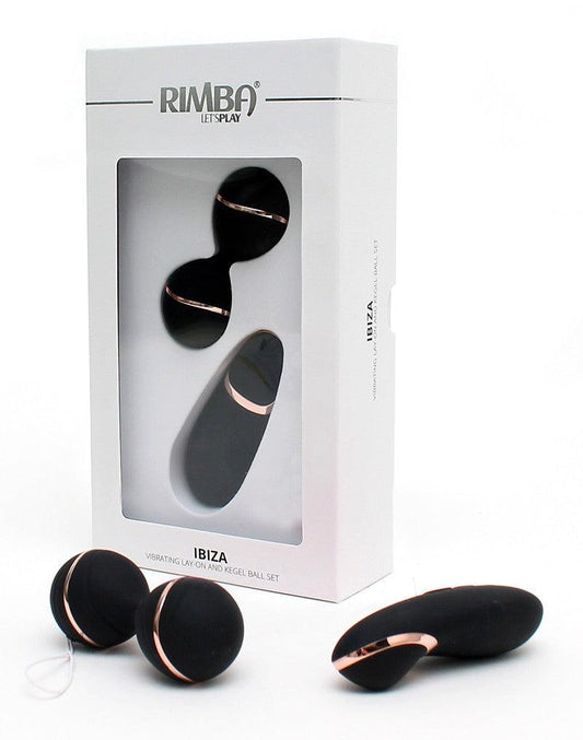 Rimba Ibiza Vibrator Set | clitoris vibrator en vibrerend eitje met remote control - zwart- Erotiekvoordeel.nl