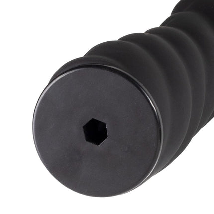 Rimba Latex Play - Verwisselbare Dildo voor Strap-on - Zwart - Ø3.4 x 16 cm - 160 mm lengte - 34 mm diameter-Erotiekvoordeel.nl