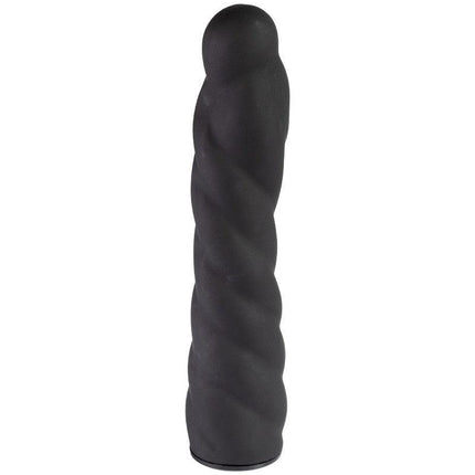 Rimba Latex Play - Verwisselbare Dildo voor Strap-on - Zwart - Ø3.4 x 16 cm - 160 mm lengte - 34 mm diameter-Erotiekvoordeel.nl