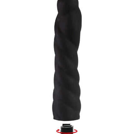 Rimba Latex Play - Verwisselbare Dildo voor Strap-on - Zwart - Ø3.4 x 16 cm - 160 mm lengte - 34 mm diameter-Erotiekvoordeel.nl