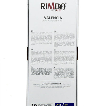 Rimba Mini Wand Vibrator VALENCIA - roze-Erotiekvoordeel.nl
