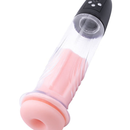 Rimba P Pump PP05 Elektronische Penispomp met Vagina Sleeve - Zwart-Erotiekvoordeel.nl