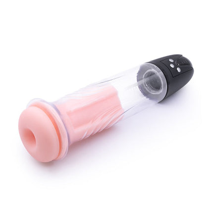 Rimba P Pump PP05 Elektronische Penispomp met Vagina Sleeve - Zwart-Erotiekvoordeel.nl