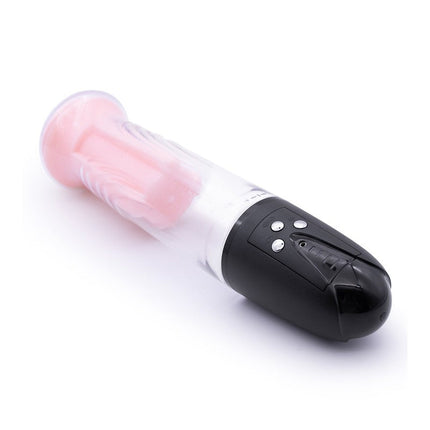 Rimba P Pump PP05 Elektronische Penispomp met Vagina Sleeve - Zwart-Erotiekvoordeel.nl