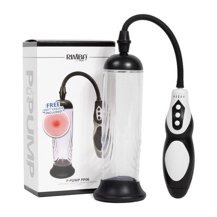 Rimba P Pump PP06 Penispomp met Afstandsbediening & Vagina Sleeve - Zwart-Erotiekvoordeel.nl