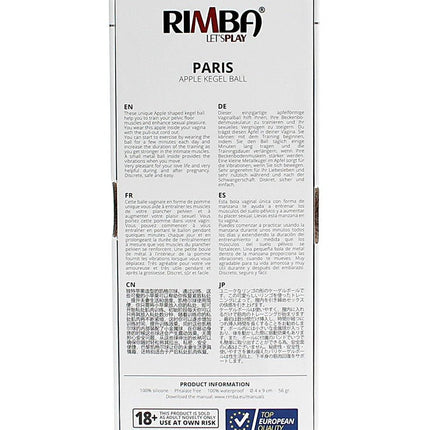 Rimba Paris Appel Vagina Balletje - Zwart- Erotiekvoordeel.nl