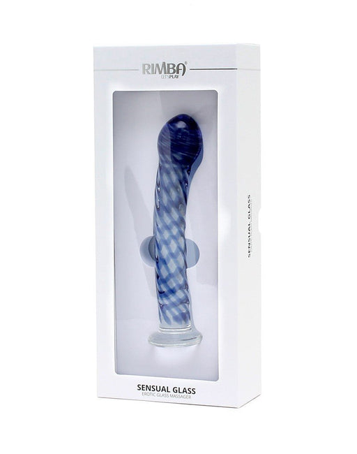 Rimba Sensual Glass Glazen Dildo Queeny - transparant/rood/blauw/geel-Erotiekvoordeel.nl