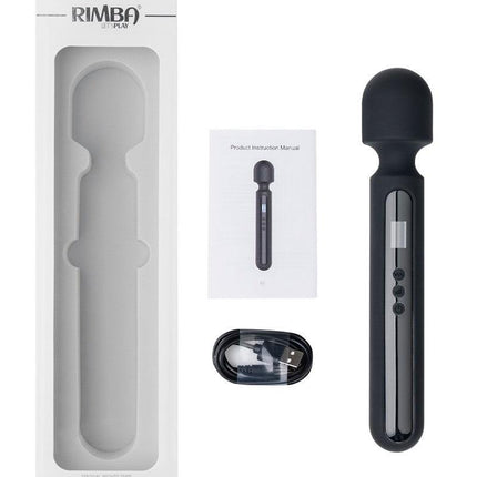 Rimba - Sensual Nights SN05 - Grote Wand Vibrator - Massager - Zwart-Erotiekvoordeel.nl