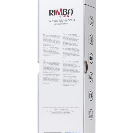 Rimba - Sensual nights SN04 - G-Spot Vibrator - Zwart-Erotiekvoordeel.nl