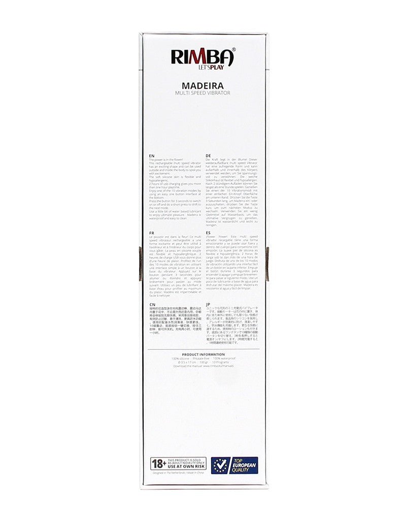 Rimba Toys Flower Power Vibrator Madeira - roze- Erotiekvoordeel.nl