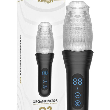 Rimba Toys - Orgastobator 02 - Automatische Masturbator - Zwart & Transparant-Erotiekvoordeel.nl