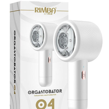Rimba Toys - Orgastobator 04 - Automatische Masturbator - Wit-Erotiekvoordeel.nl