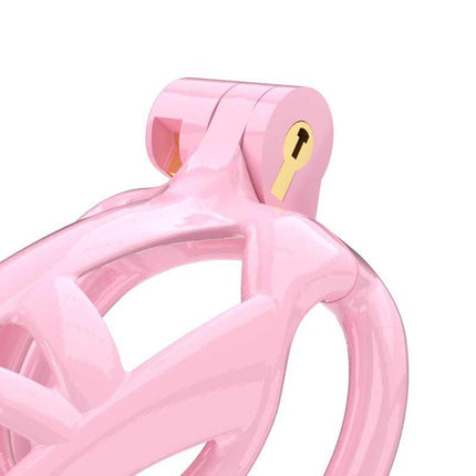 Rimba Toys - P-Cage PC01 - Kunststof Kuisheidskooi - Peniskooi - Chastity - Roze - Verkrijgbaar in 3 maten-Erotiekvoordeel.nl