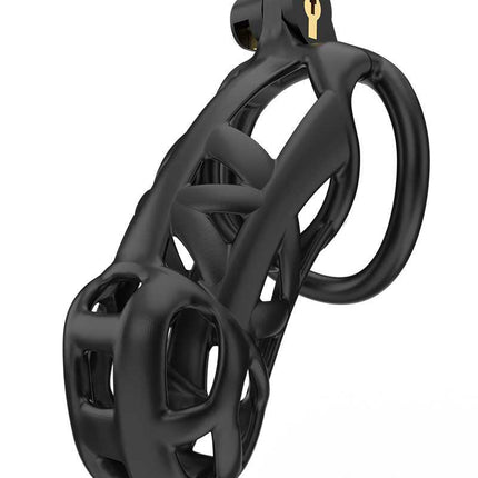 Rimba Toys - P-Cage PC01 - Kunststof Kuisheidskooi - Peniskooi - Chastity - Zwart - Verkrijgbaar in 3 maten-Erotiekvoordeel.nl