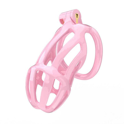 Rimba Toys - P-Cage PC02 - Kunststof Kuisheidskooi - Peniskooi - Chastity - Roze - Verkrijgbaar in 3 maten-Erotiekvoordeel.nl