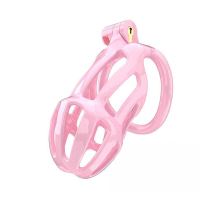 Rimba Toys - P-Cage PC02 - Kunststof Kuisheidskooi - Peniskooi - Chastity - Roze - Verkrijgbaar in 3 maten-Erotiekvoordeel.nl