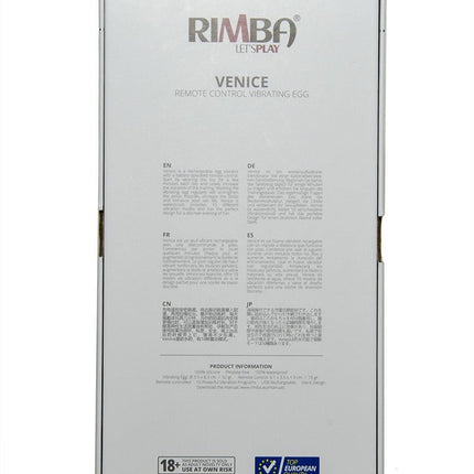 Rimba Vibrerend Ei met Afstandsbediening VENICE - zwart-Erotiekvoordeel.nl