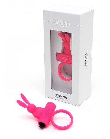 Rimba Vienna vibrerende cockring met clitoris stimulatie - roze- Erotiekvoordeel.nl